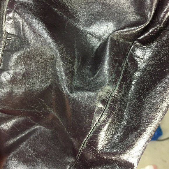 VTG 80s 40 Members Only Leather Cafe Racer Bomber - Picture 4 of 8